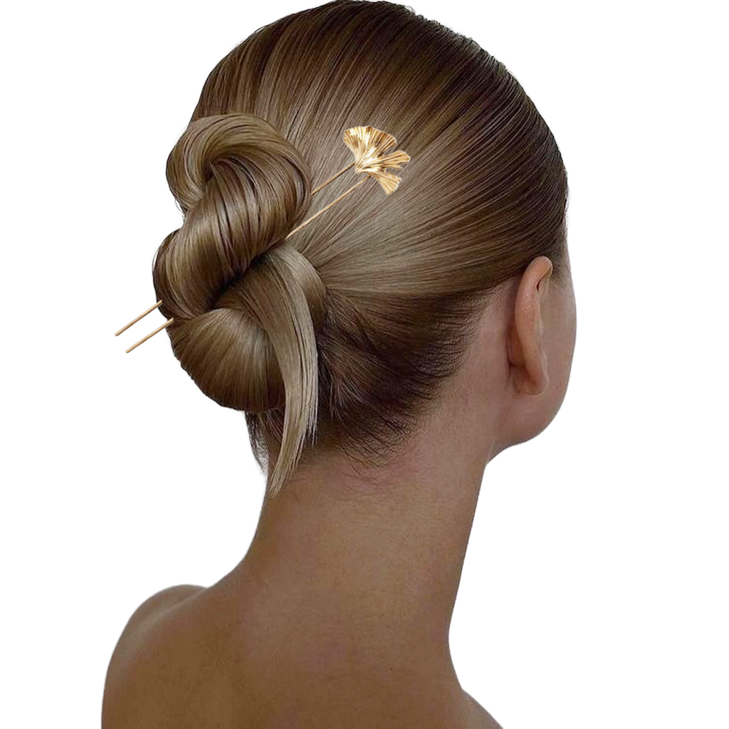 Maple Leaf Binyeo with Gold