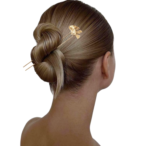 Maple Leaf Binyeo with Gold